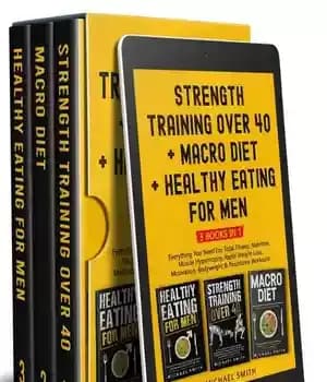 دانلود کتاب Strength Training over 40 + Macro Diet + Healthy Eating For Men: Everything You Need For Total Fitness,…
