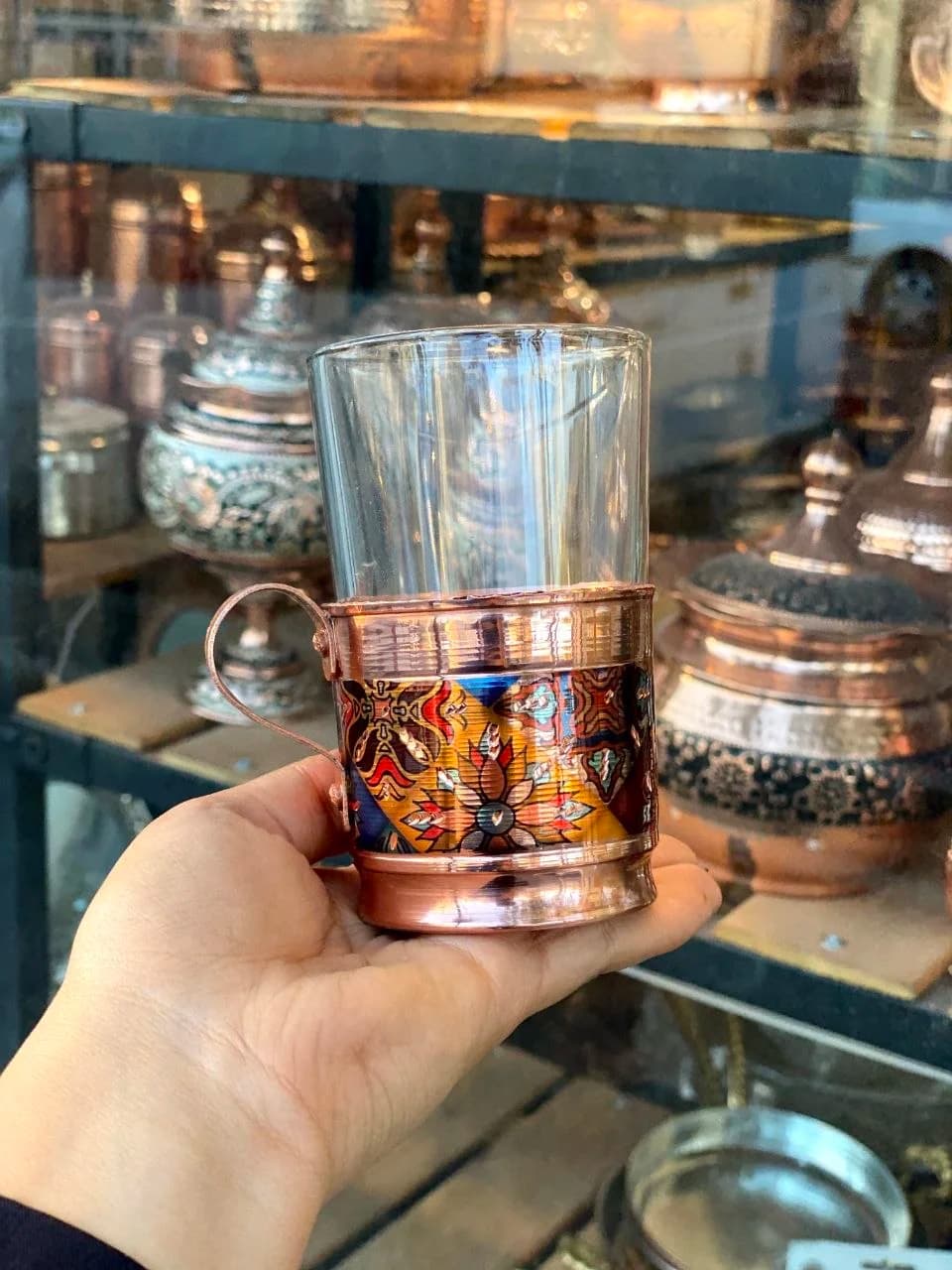 لیوان مسی گالش طرح ترمه — تصویر ۳