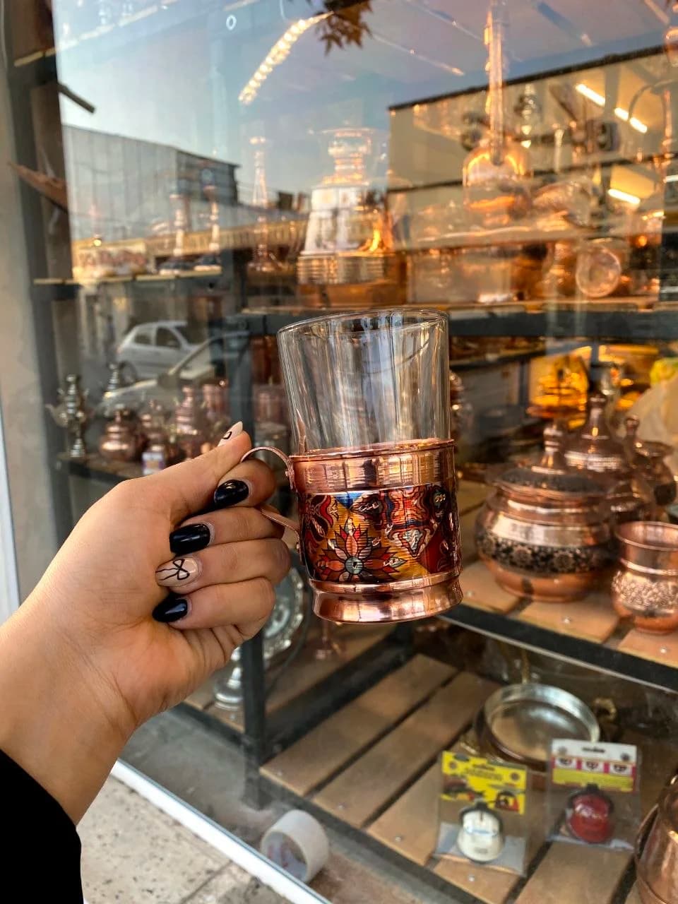 لیوان مسی گالش طرح ترمه — تصویر ۲