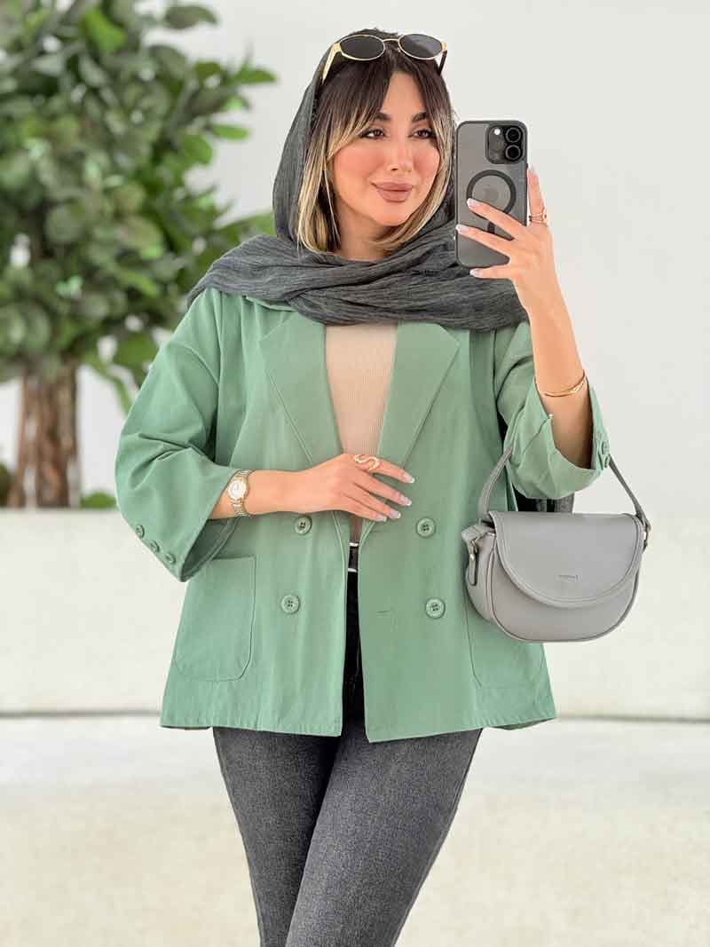 مانتو چهاردکمه آیتک کد 7792 — تصویر ۲