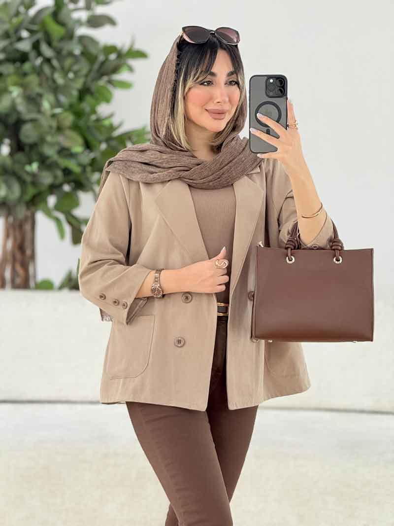 مانتو چهاردکمه آیتک کد 7792 — تصویر ۷