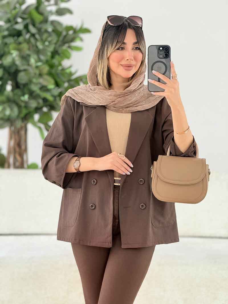 مانتو چهاردکمه آیتک کد 7792 — تصویر ۶