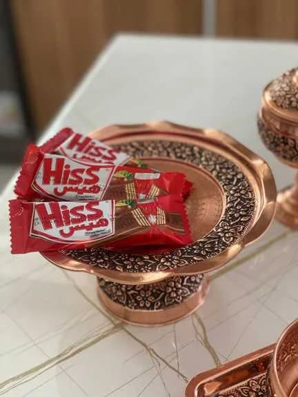 شیرینی‌خوری مسی مدل یاسمن — تصویر ۲