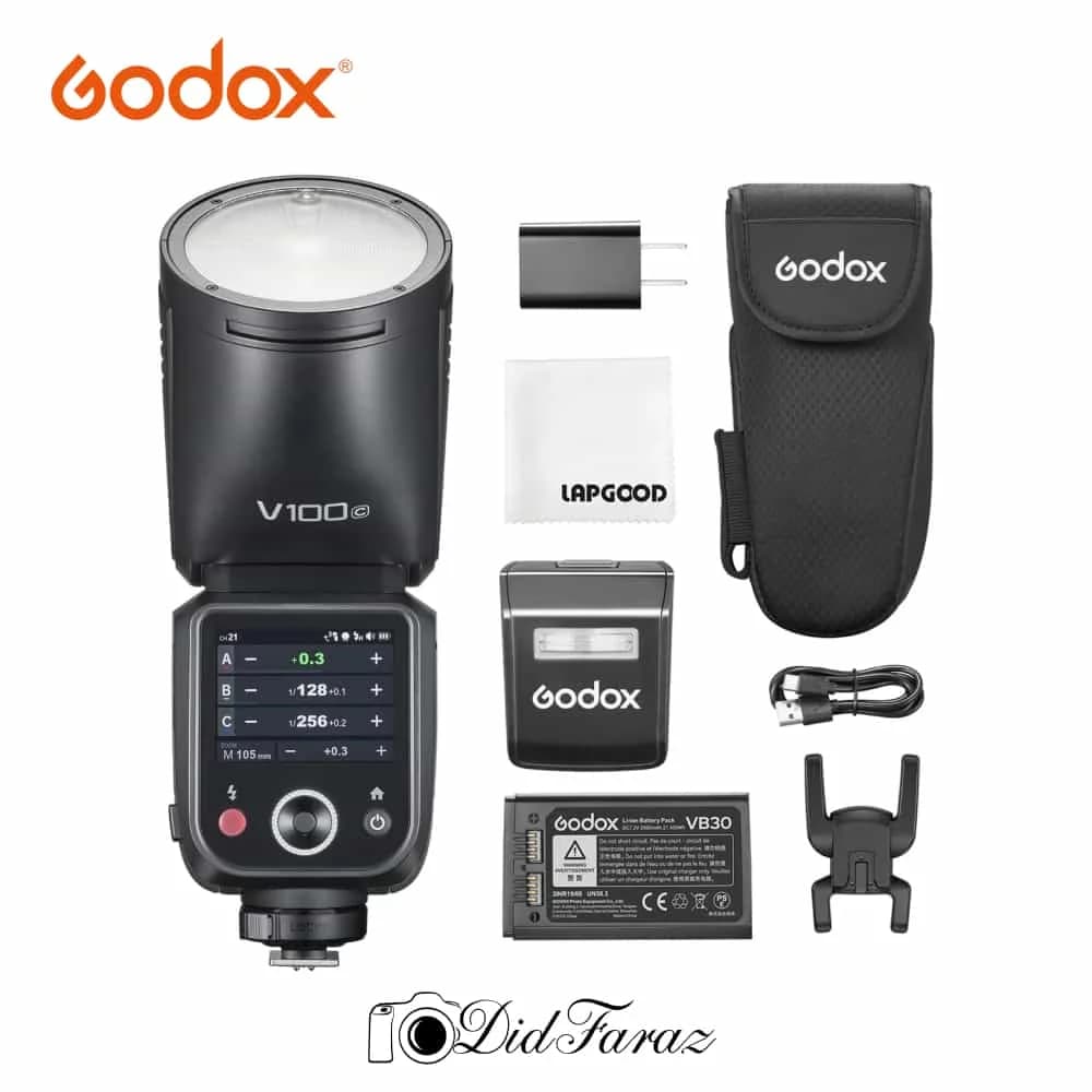 فلاش اسپیدلایت دوربین گودکس Godox V100C Flash for Canon — تصویر ۳