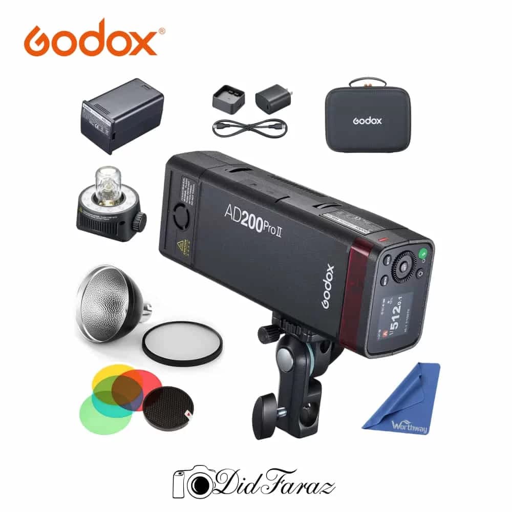فلاش پرتابل گودکس Godox AD200Pro II TTL Pocket Flash — تصویر ۳