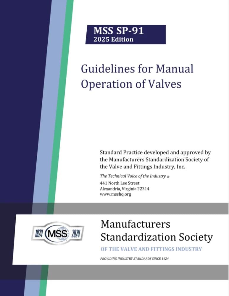 MSS SP-91-2025 استاندارد نسخه PDF انگلیسی