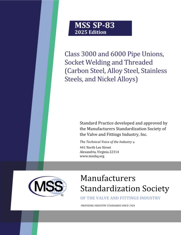 MSS SP-83-2025 استاندارد نسخه PDF انگلیسی