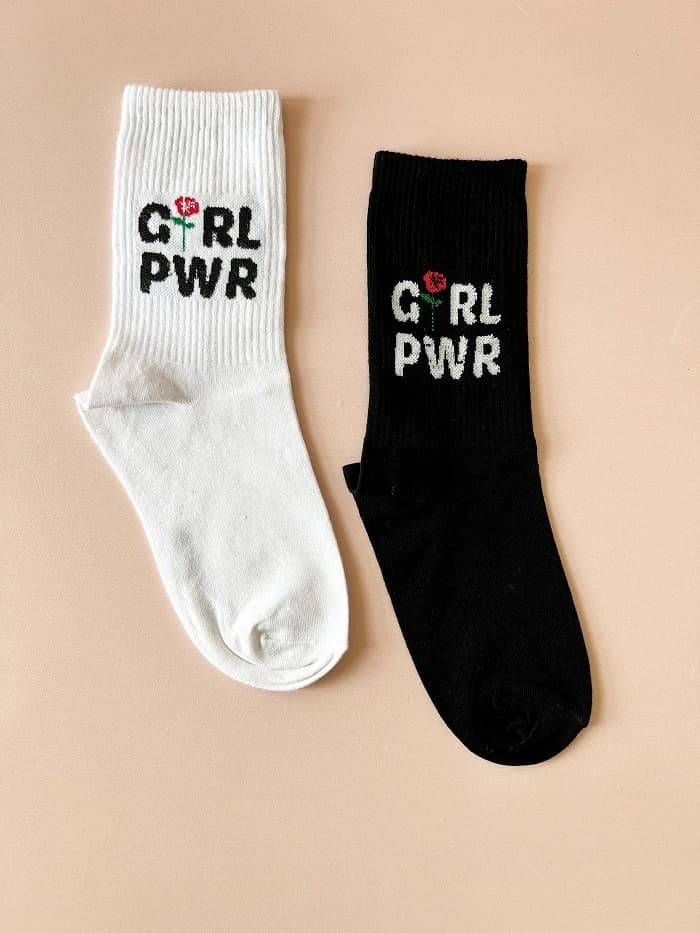 جوراب ساق بلند اسپرت GIRL POWER