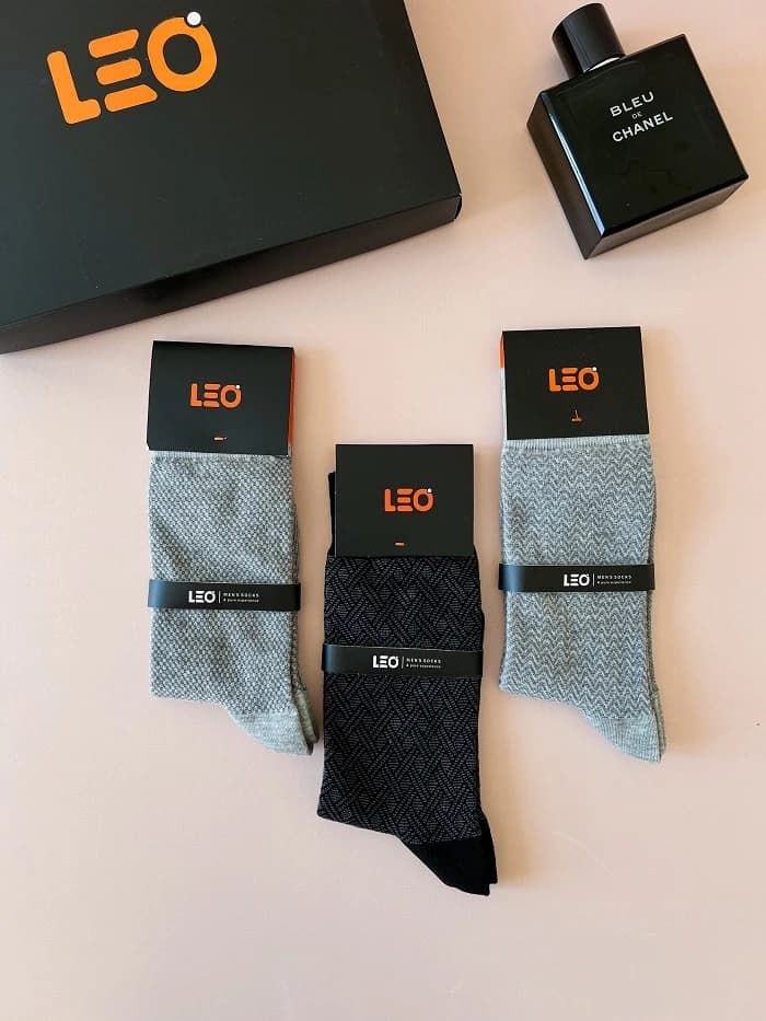 پک جوراب مردانه ساق بلند LEO کد 109 — تصویر ۳