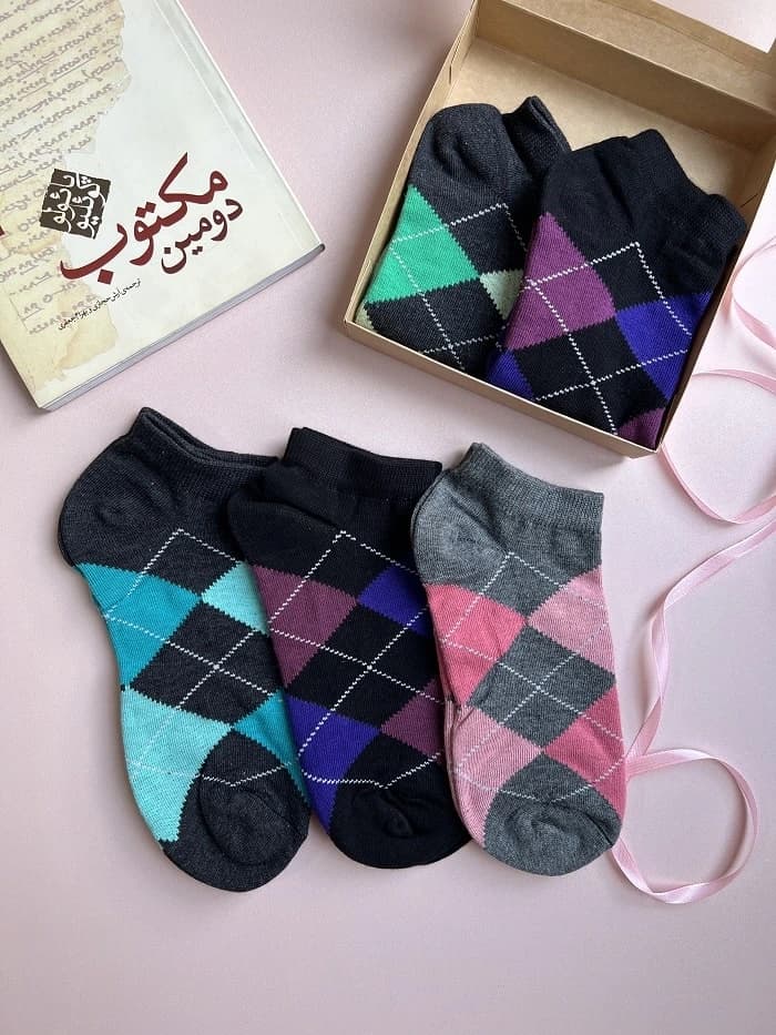 جوراب مچی طرح اسکاچ