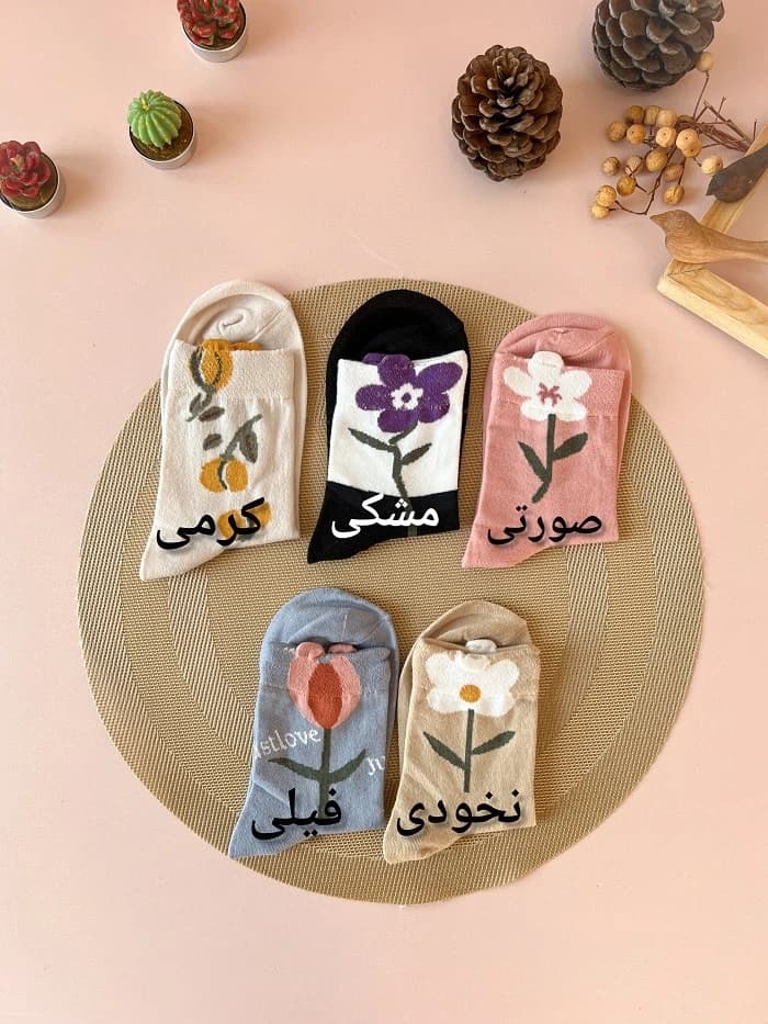 جوراب ساق بلند شاخه گل 1 — تصویر ۳
