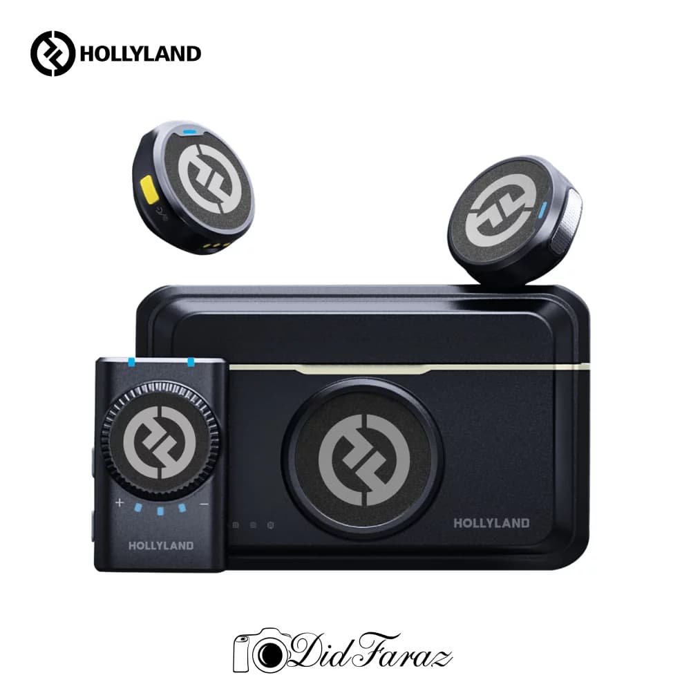 میکروفون یقه ای بی سیم Hollyland LARK M2 DUO Wireless Combo Microphone