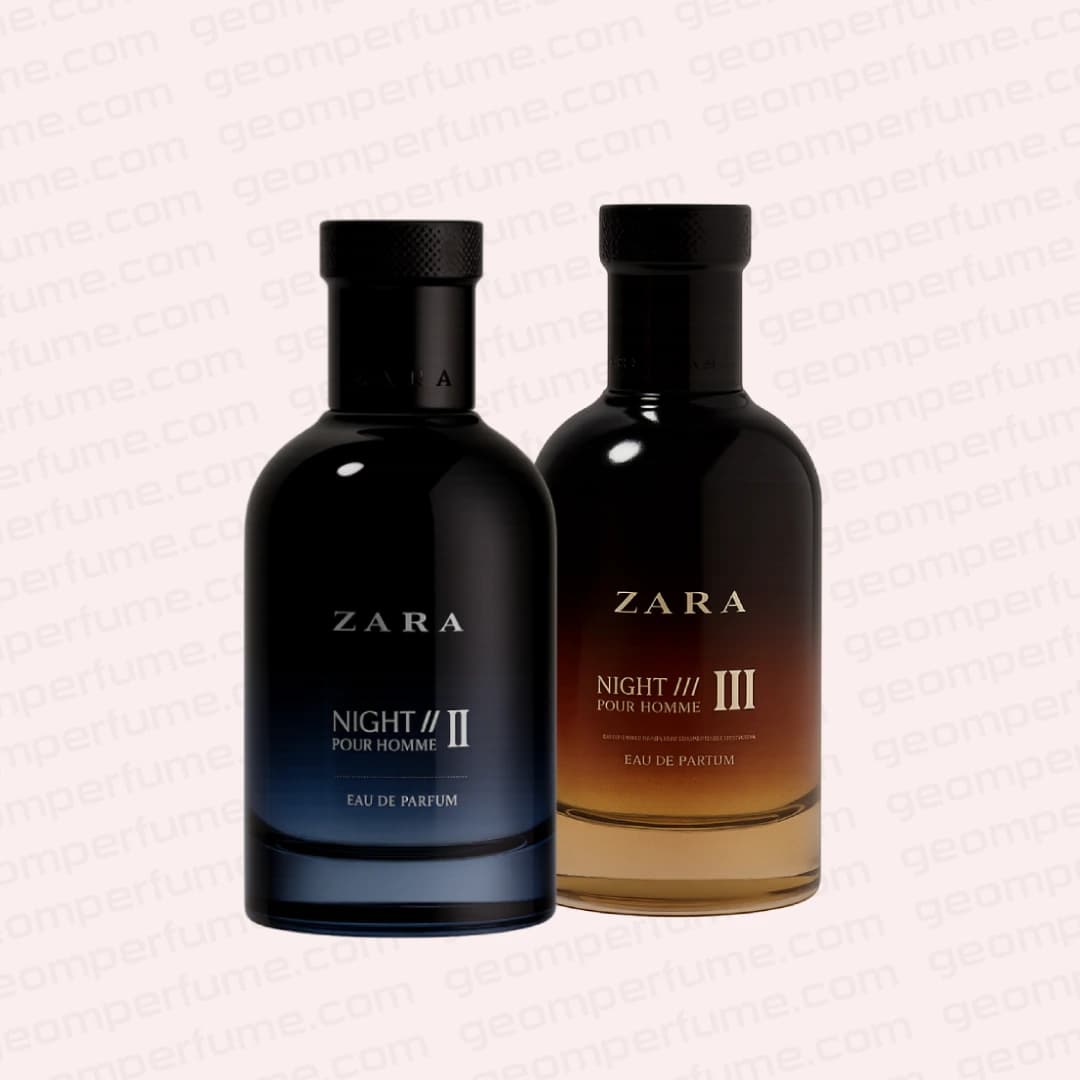 عطر ادکلن زارا نایت دو و سه (دو قلو) | ZARA NIGHT POUR HOMME II + III
