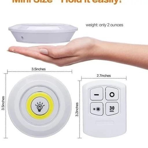 چراغ ریموت دار کابینت (پک 3 عددی LED به همراه ریموت کنترل) — تصویر ۲