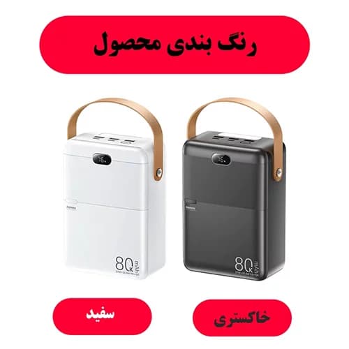 پاوربانک 80000 میلی آمپر ریمکس مدل RPP-118 — تصویر ۱۰