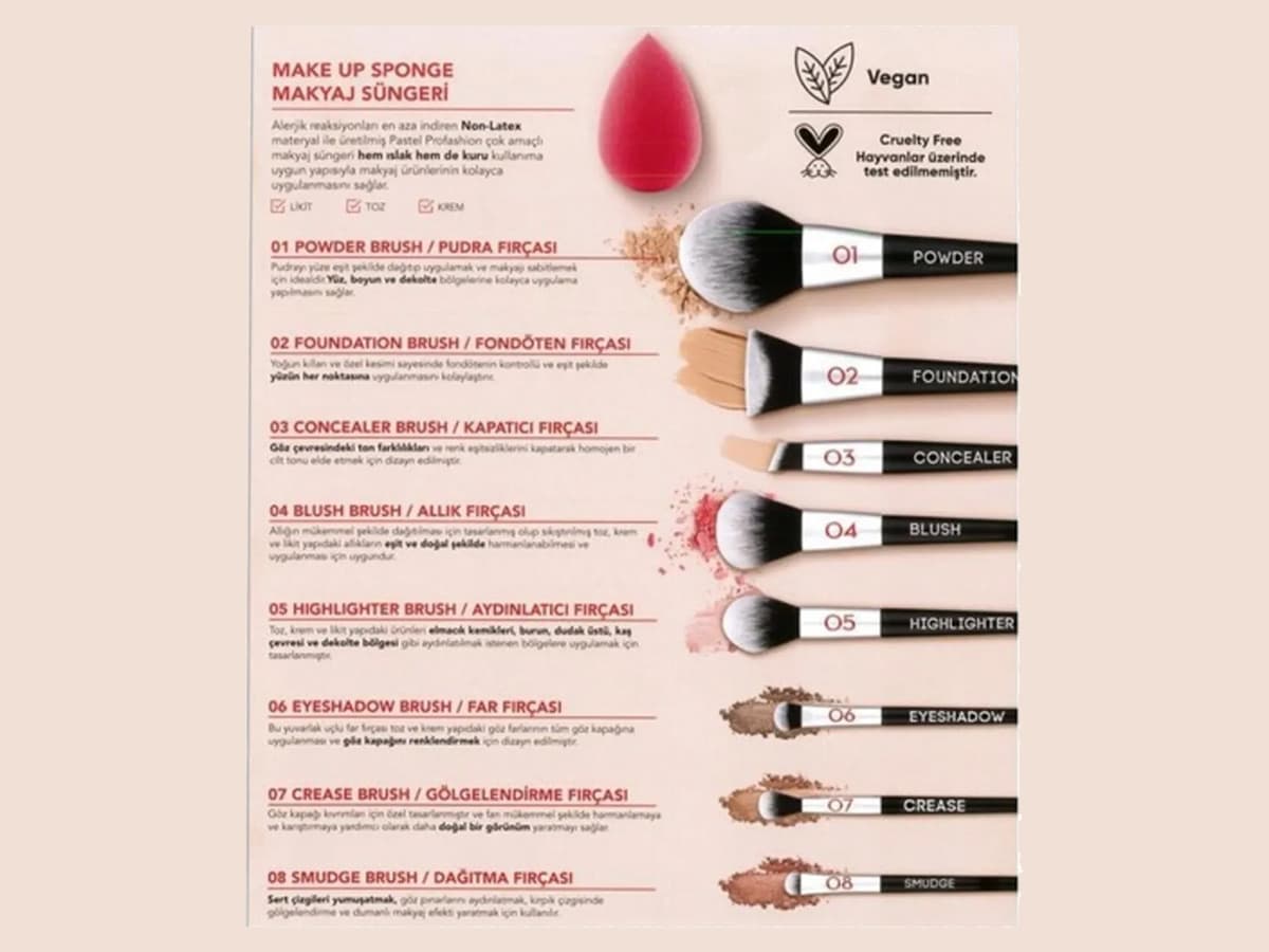 براش آرایشی پاستل (Pastel) مدل Concealer شماره 03 — تصویر ۵
