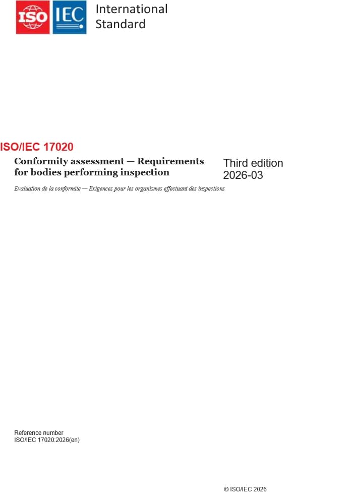 ISO IEC 17020 2026 استاندارد نسخه PDF انگلیسی