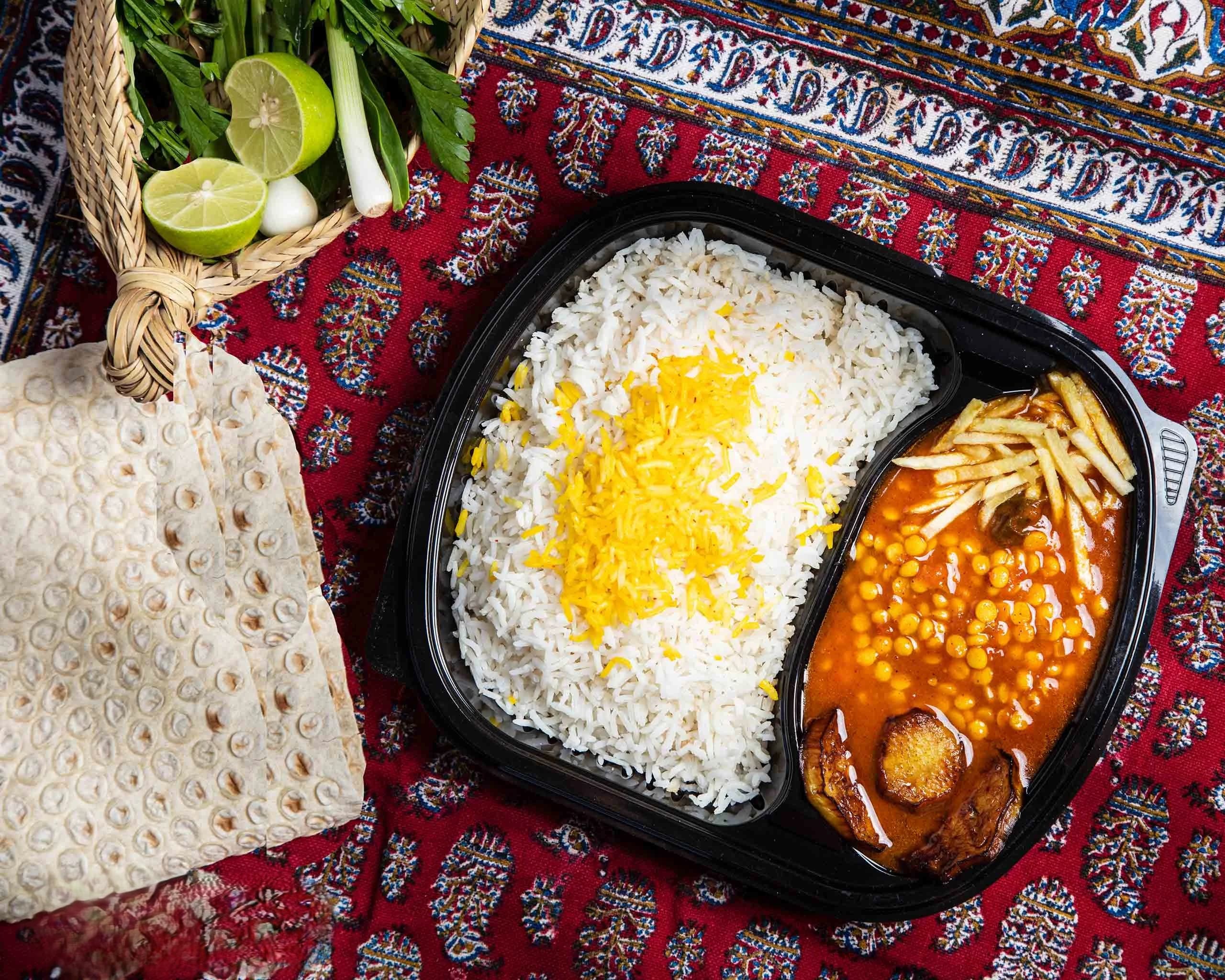 ظرف دو خانه توان تک با درب