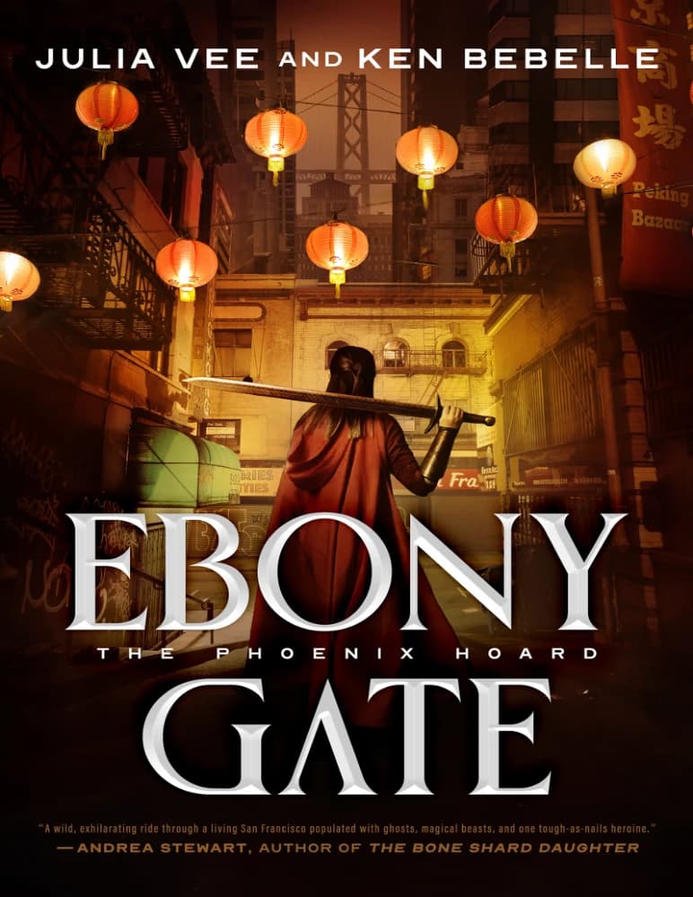 کتاب دروازه آبنوس: گنجینه ققنوس (Ebony Gate) نسخه انگلیسی PDF | جولیا وی و کن ببلی
