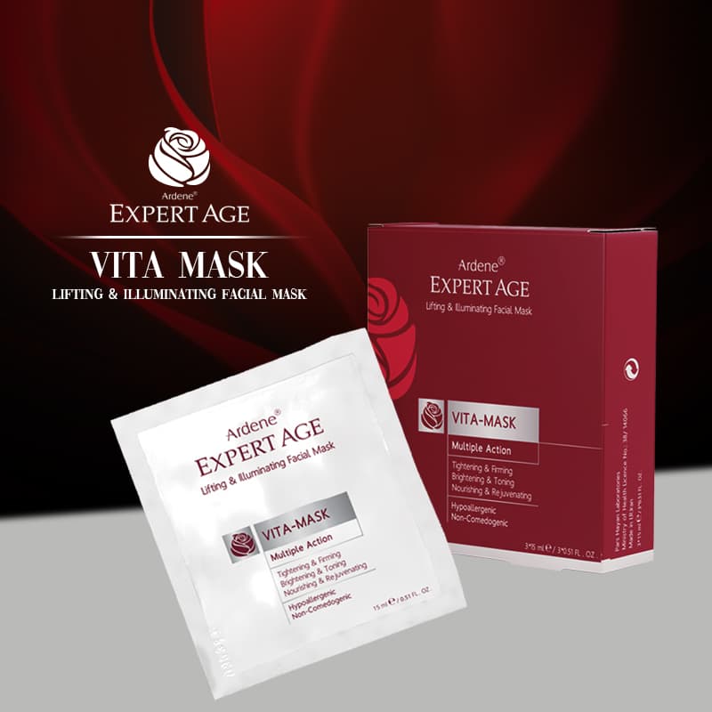 ماسک سفت کننده و شفاف کننده پوست صورت و گردن آردن اکسپرتیجVita Mask