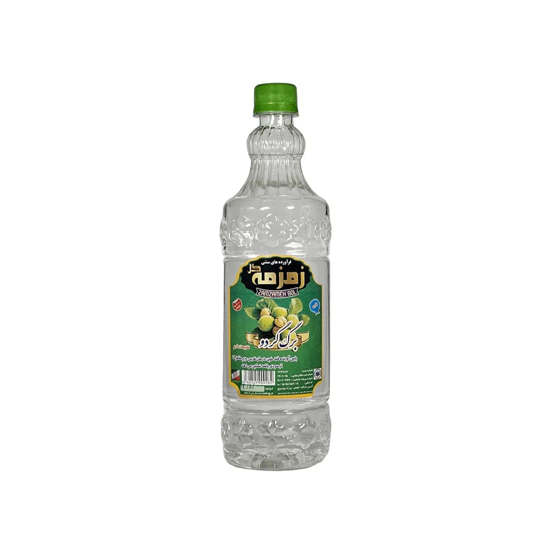 عرق برگ گردو 1 لیتری زمزمه کاشان