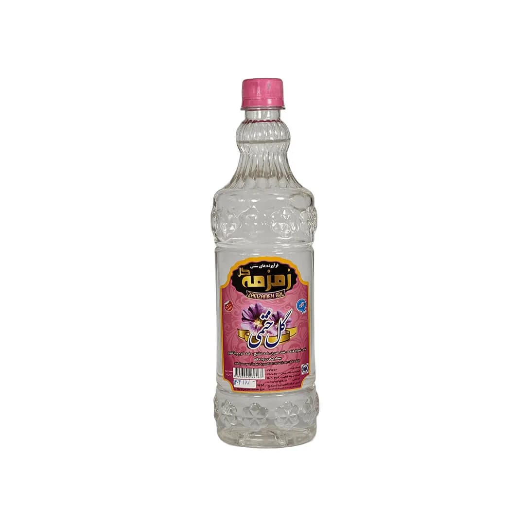 عرق گل ختمی 1 لیتری زمزمه کاشان