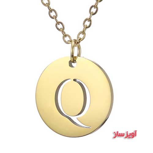 گردنبند حرف انگلیسی Q کد 102960