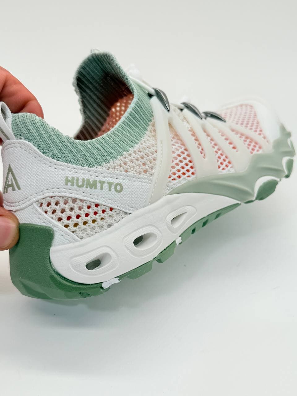 کفش هامتو آبنوردی سفید سبز Hamto white green diving shoes — تصویر ۴