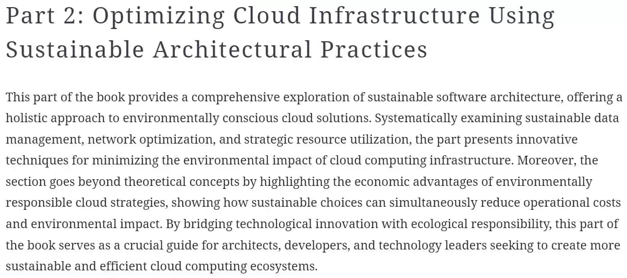 کتاب Sustainable Cloud Development — تصویر ۳