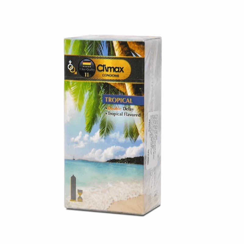 کاندوم کلایمکس مدل Tropical 11بسته 12 عددی — تصویر ۲