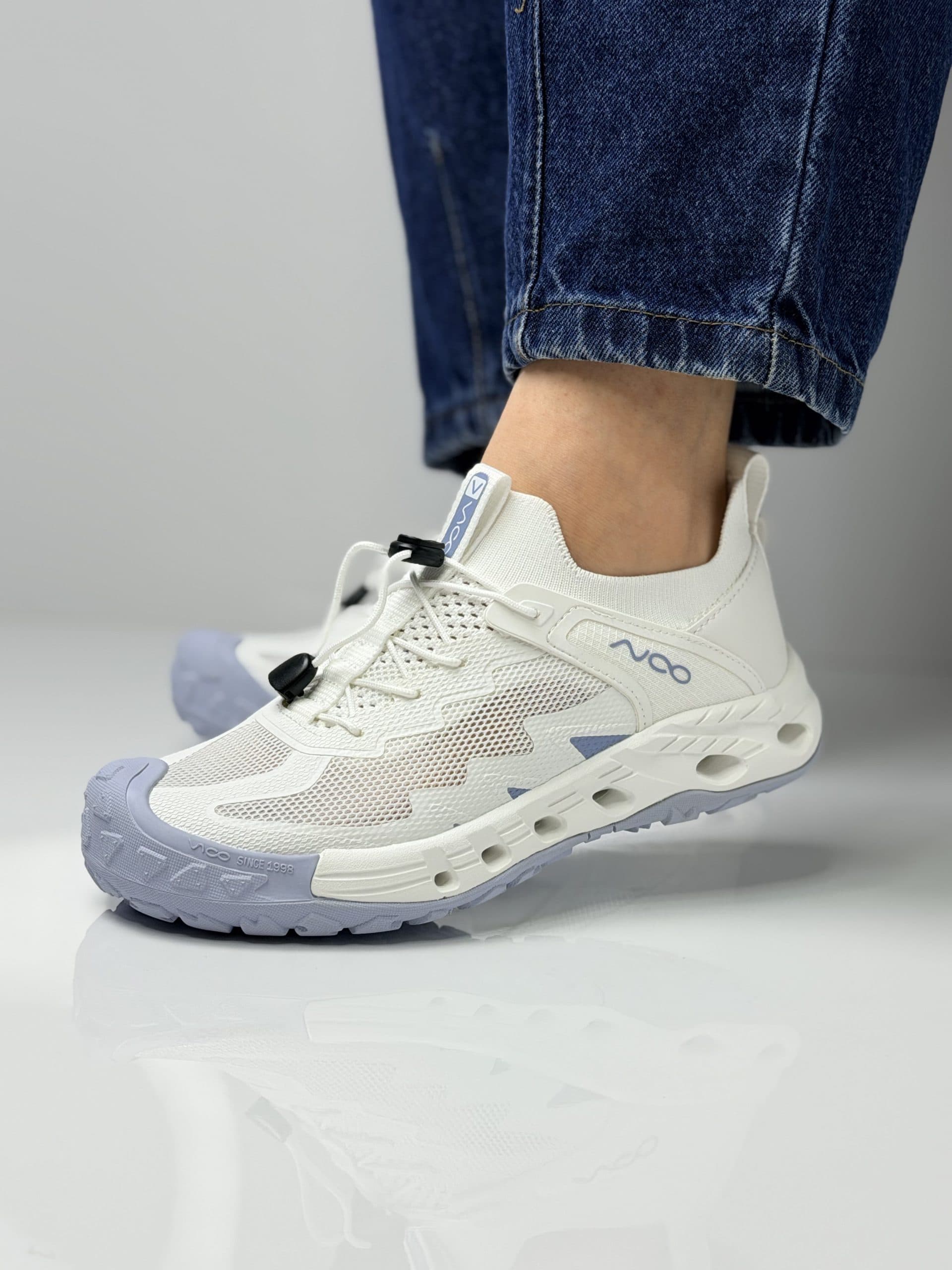 کفش آبنوردی ویکو سفید آبی Vico white blue diving shoes — تصویر ۶