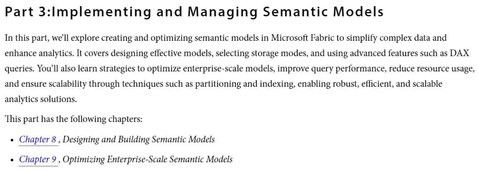 کتاب Implementing Analytics Solutions Using Microsoft Fabric—DP-600 Exam Study Guide — تصویر ۳
