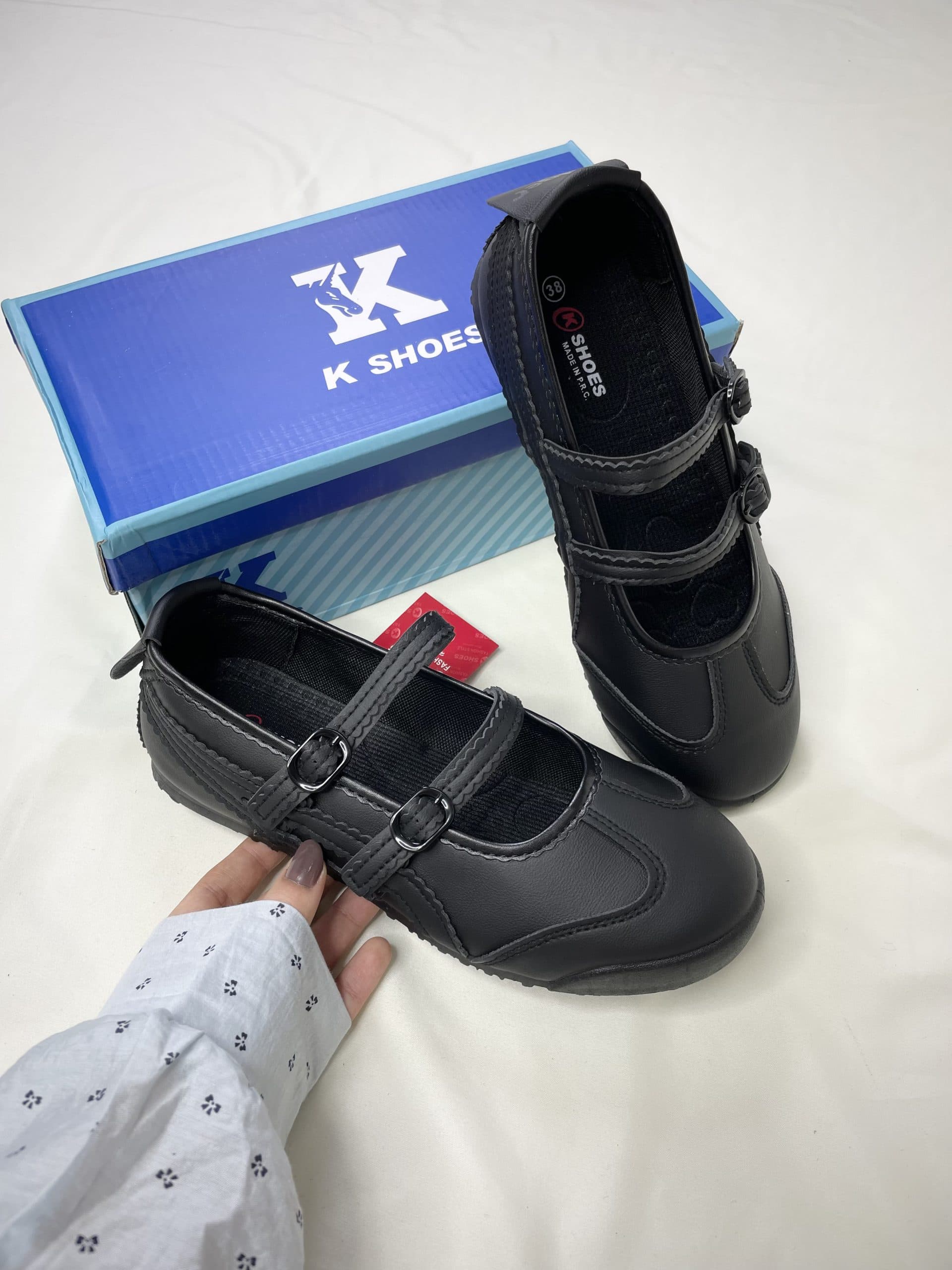 کتونی اسیکس بالرین تمام مشکی asics ballerina allblack sneakers — تصویر ۳