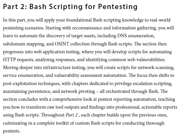 کتاب Bash Shell Scripting for Pentesters — تصویر ۳