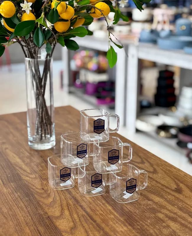 قهوه خوری 6 تایی پیرکس وارداتی کد KIT-1571