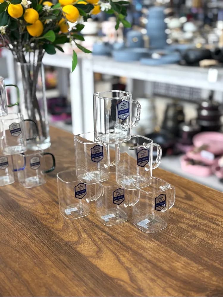 چایخوری پیرکس 6 تایی DELISOGA کد KIT-1573 — تصویر ۳