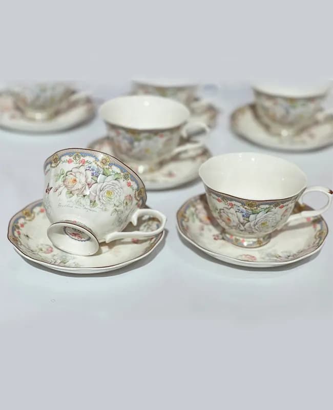 ست فنجان چایخوری 12 پارچه وارداتی کد vt 3846 — تصویر ۲