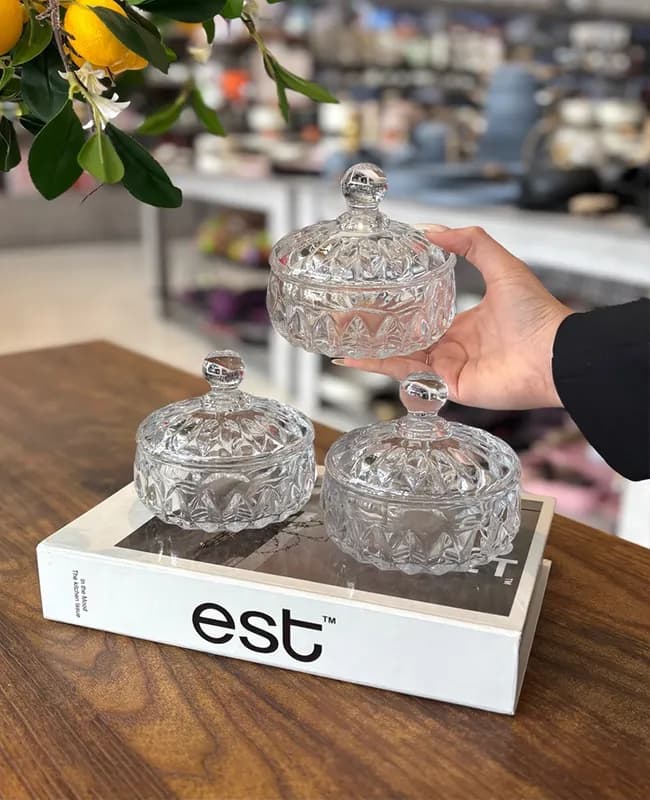 کندی بلور کریستالی وارداتی کد kit-1543 — تصویر ۳