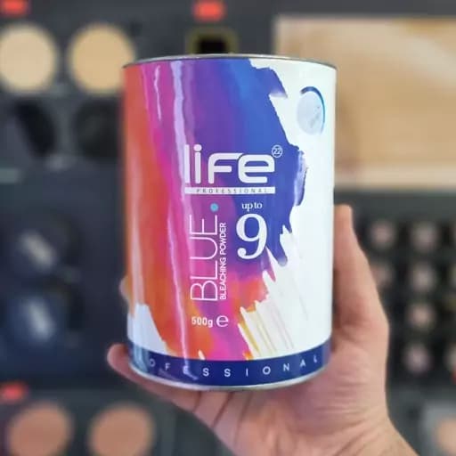 پودر دکلره لایف آبی 500 گرمی Life Blue Powder — تصویر ۲