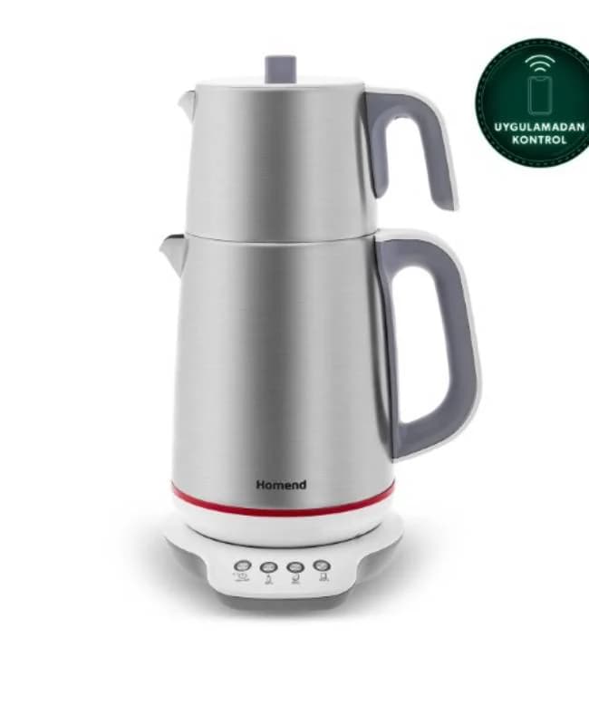 چای ساز رویال اسمارت اینوکس سفید هومند کد 1790H — تصویر ۲