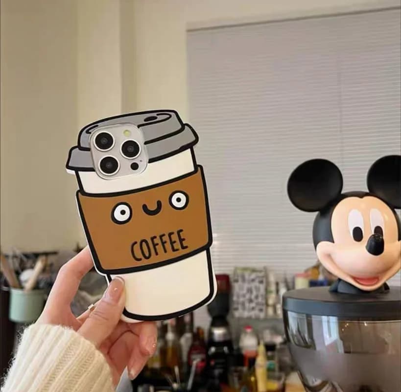 قاب فانتزی سیلیکونی کافی coffee گوشی آیفون مدل گوشی 12pm — تصویر ۲