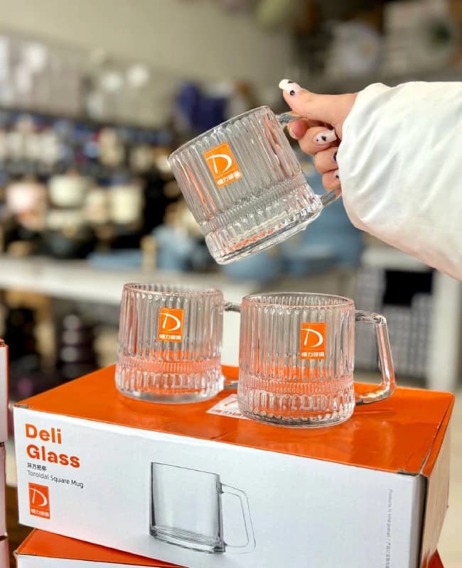 فنجان 6 تایی Deli Glass وارداتی کد KIT-1359 — تصویر ۳