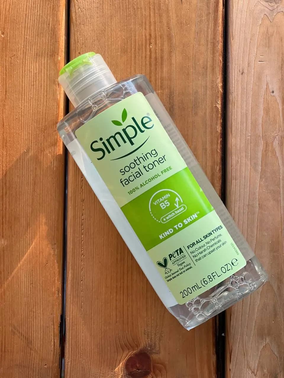 تونر تسکین دهنده پوست سیمپل Soothing Toner حجم ۲۰۰ میل — تصویر ۲