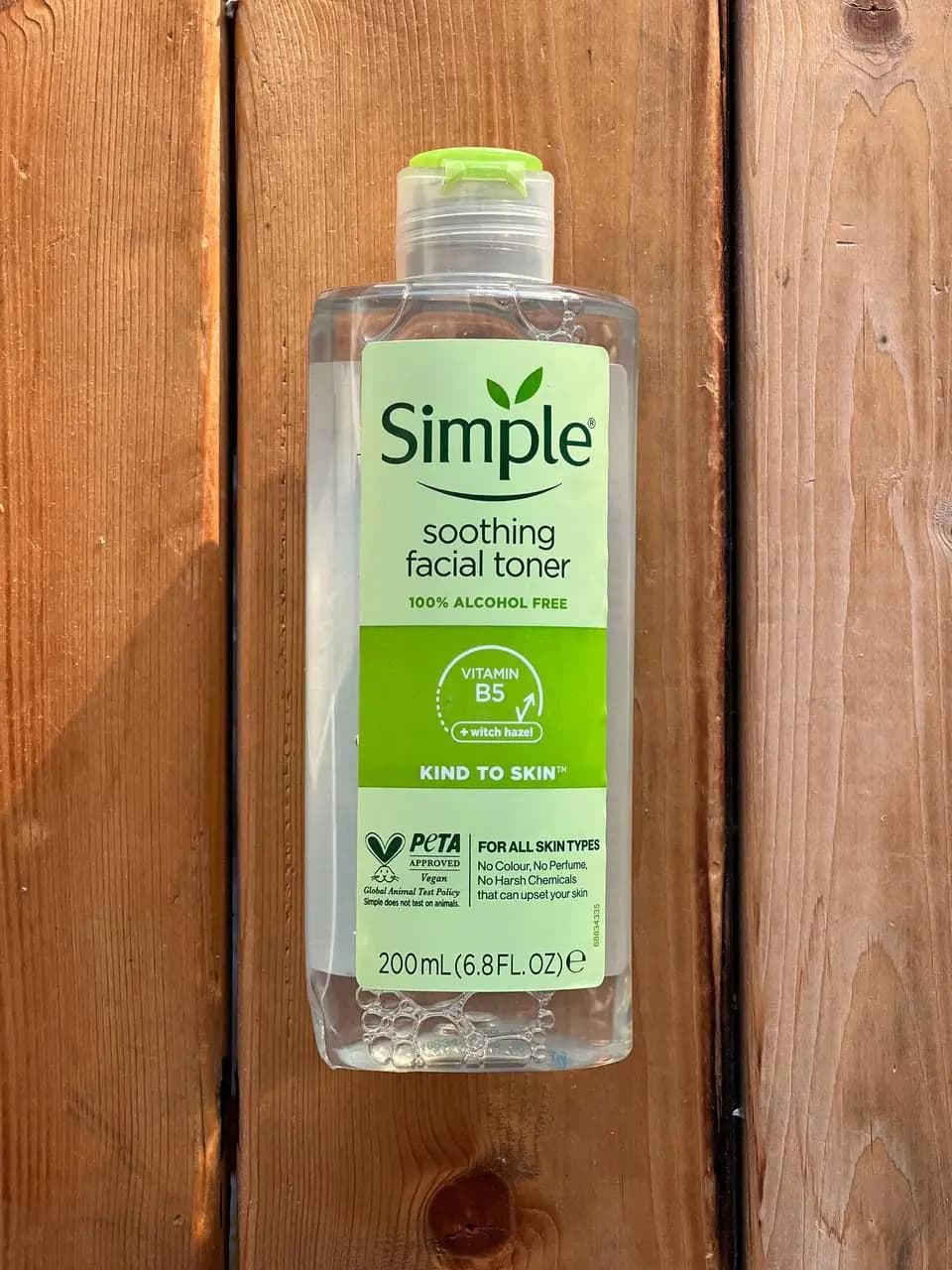 تونر تسکین دهنده پوست سیمپل Soothing Toner حجم ۲۰۰ میل — تصویر ۳