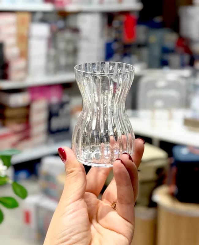استکان کمرباریک کریستال تراشدار پاشاباغچه کد BALSAM-12552 — تصویر ۷