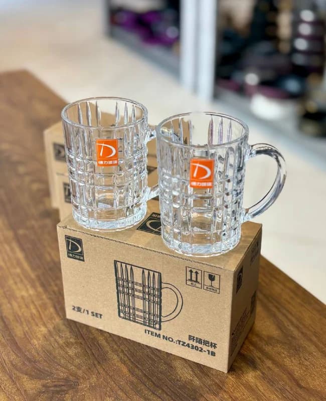 ماگ جفتی Deli Glass وارداتی کد KIT-1361 — تصویر ۲
