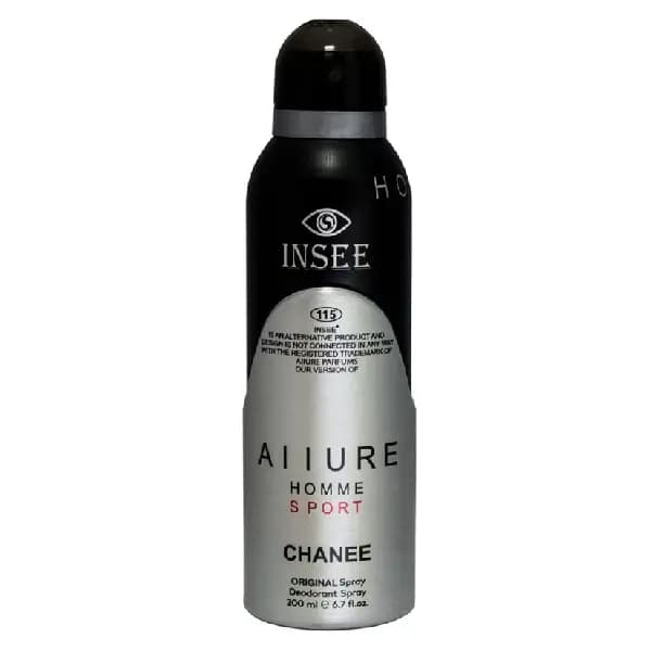 اسپری بدن مردانه اینسی مدل Allure Sport حجم ۲۰۰ میلی لیتر