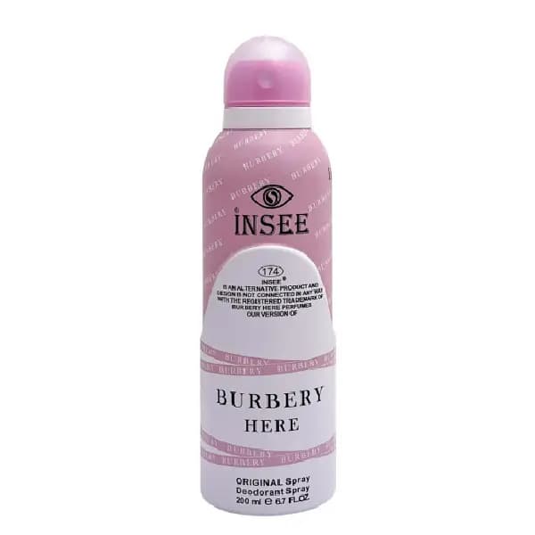 اسپری بدن زنانه اینسی مدل Burberry Her حجم ۲۰۰ میلی لیتر