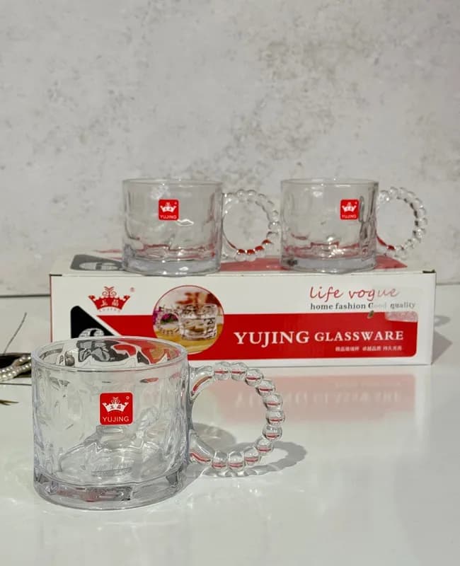 لیوان دسته مروارید وارداتی کد 3-5806 — تصویر ۲