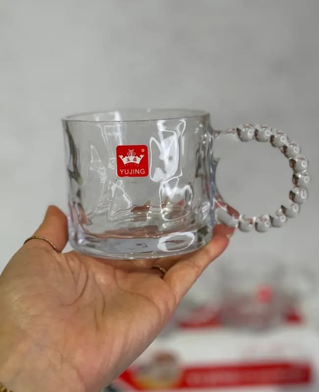 لیوان دسته مروارید وارداتی کد 3-5806 — تصویر ۳
